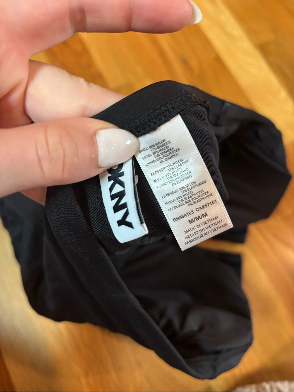 DKNY Women’s Black Strapless One-Piece Swimsuit - Picture 6 of 7
